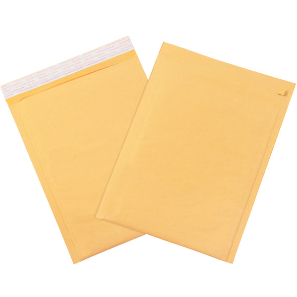 7 1/4 x 12" Kraft #1 Self-Seal Bubble Mailers w/Tear Strip (B854SSTT) Case Of 100