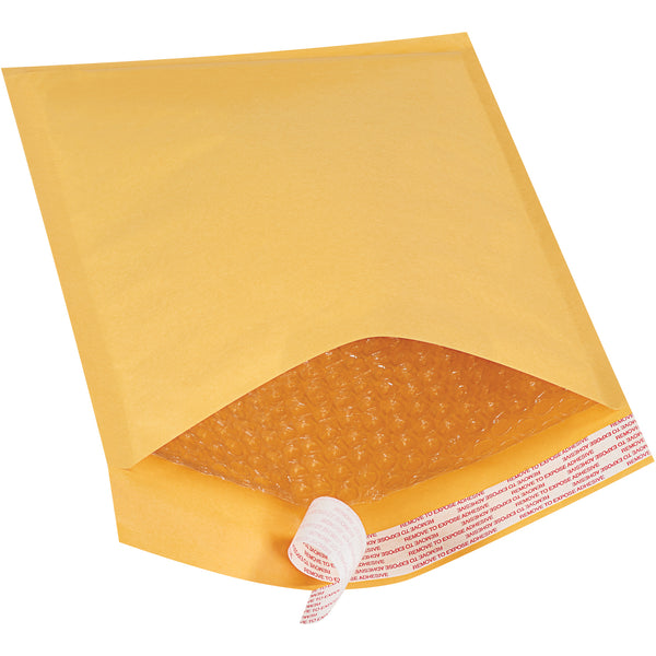 8 1/2 x 12" Kraft (25 Pack) #2 Self-Seal Bubble Mailers (B855SS25PK) Case Of 25