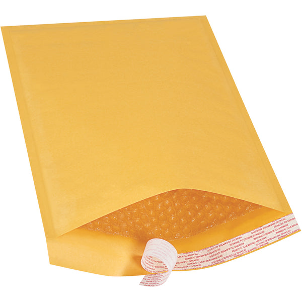 9 1/2 x 14 1/2" Kraft (25 Pack) #4 Self-Seal Bubble Mailers (B857SS25PK) Case Of 25