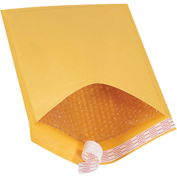10 1/2 x 16" Kraft (25 Pack) #5 Self-Seal Bubble Mailers (B858SS25PK) Case Of 25