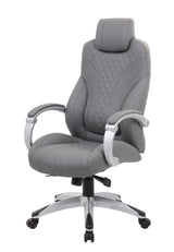 Boss Executive Hinged Arm Chair, Gray (B8871-GY) Each