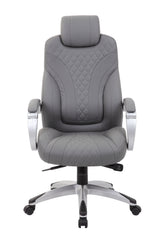 Boss Executive Hinged Arm Chair, Gray (B8871-GY) Each