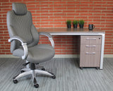 Boss Executive Hinged Arm Chair, Gray (B8871-GY) Each