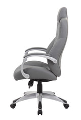 Boss Executive Hinged Arm Chair, Gray (B8871-GY) Each