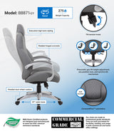 Boss Executive Hinged Arm Chair, Gray (B8871-GY) Each
