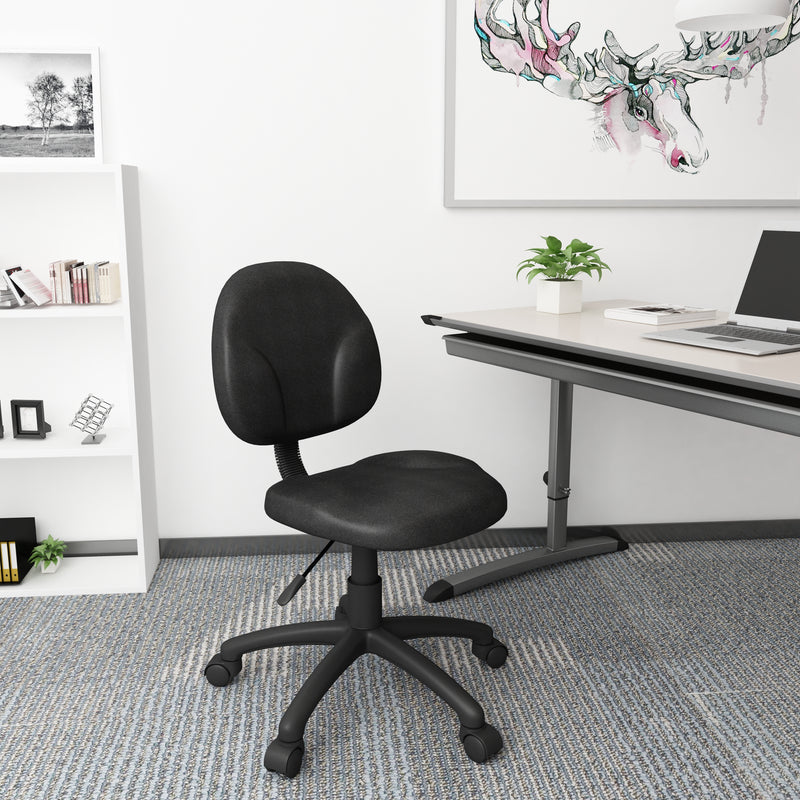Boss Diamond Task Chair In Black (B9090-BK) Each