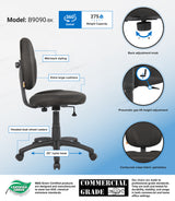 Boss Diamond Task Chair In Black (B9090-BK) Each