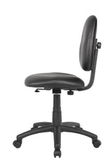 Boss Diamond Task Chair In Black Antimicrobial Vinyl (B9090-CS) Each