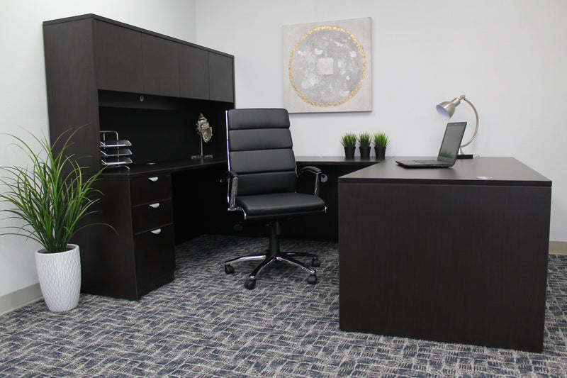 Boss Executive Caressoftplus Vinyl Chair with Metal Chrome Finish, Black (B9471-BK) Each