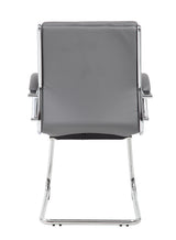 Boss Executive CaressoftPlus Chair with Metal Chrome Finish, Guest Chair, Gray (B9479-GY) Each