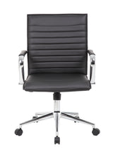 Boss Black Vinyl Hospitality Chair (B9533C-BK) Each