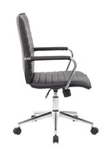 Boss Black Vinyl Hospitality Chair (B9533C-BK) Each