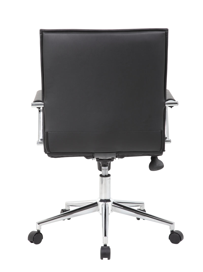 Boss Black Vinyl Hospitality Chair (B9533C-BK) Each