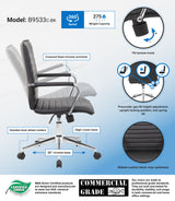 Boss Black Vinyl Hospitality Chair (B9533C-BK) Each