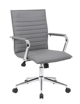 Boss Gray Vinyl Hospitality Chair (B9533C-GY) Each