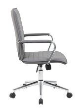 Boss Gray Vinyl Hospitality Chair (B9533C-GY) Each