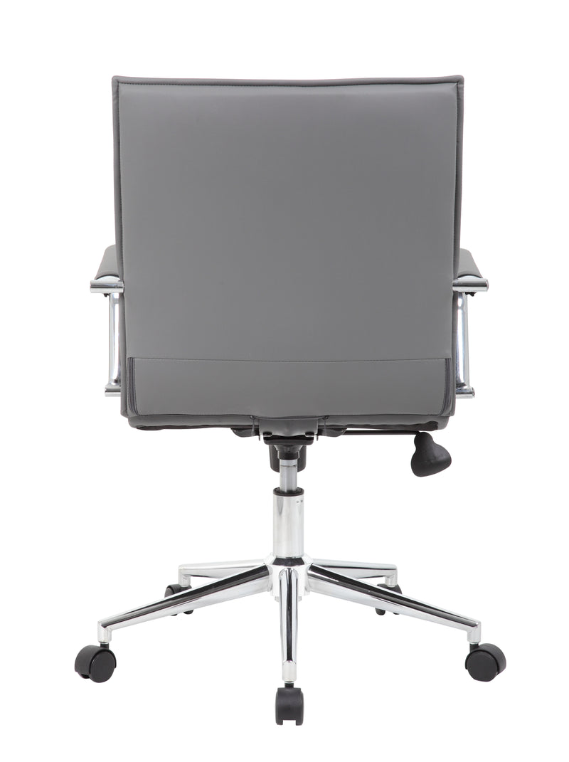 Boss Gray Vinyl Hospitality Chair (B9533C-GY) Each