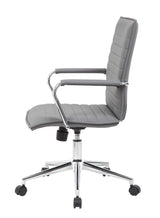 Boss Gray Vinyl Hospitality Chair (B9533C-GY) Each