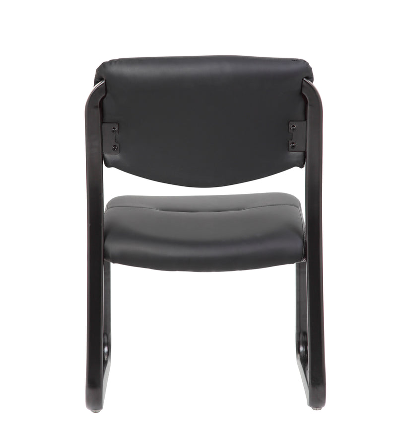 Boss Leather Sled Base Side Chair  (B9539) Each