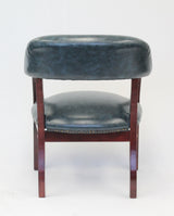 Boss Captain's Guest, Accent or Dining Chair in Blue Vinyl (B9540-BE) Each