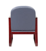 Boss Mahogany Frame Guest, Accent or Dining Chair in Gray Fabric (B9570-GY) Each