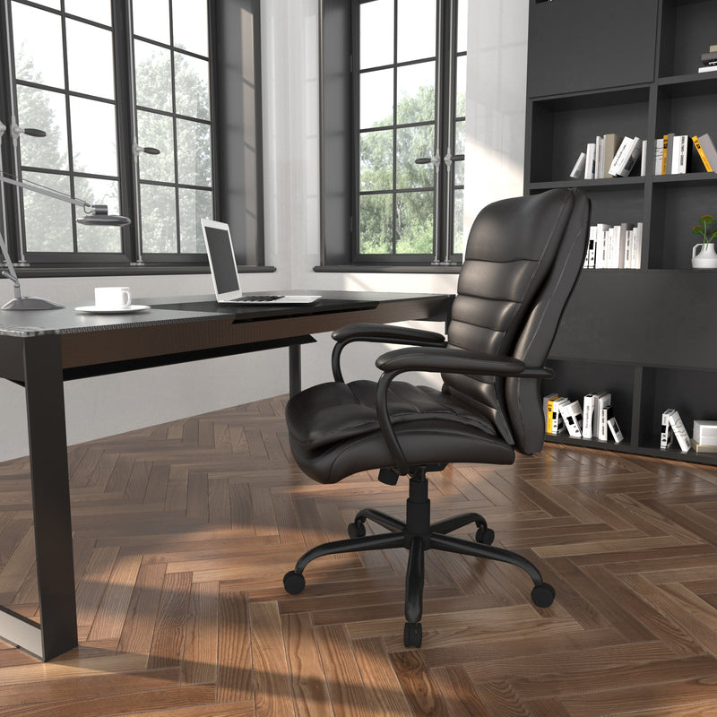 Boss Heavy Duty Double Plush CaressoftPlus Chair, 400 Lbs.  (B991-CP) Each