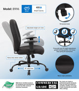 Boss Heavy Duty Task Chair- 400 lbs (B996) Each