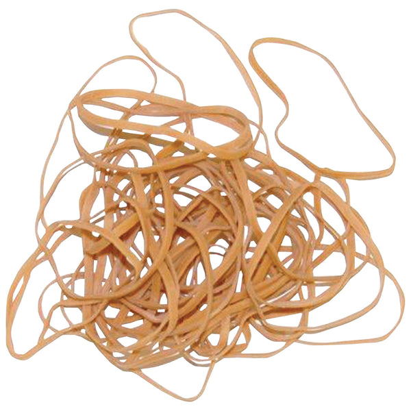 Rubber Bands, Bulk, 1/8" x 3 1/2", Brown, 5Lbs./Case (BAN420) Case Of 3200