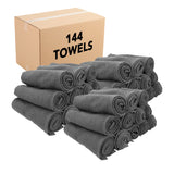 Hospeco® Cotton Salon Towel 16x28 Charcoal, 12/Pack (HOSBB-1628-3CHA) Pack of 12