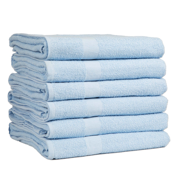 Arkwright Home Monarch Hospitality Pool Towel 36x68 Blue (6/Pack) (P-BEACH-BLU-6PK) 6/PK