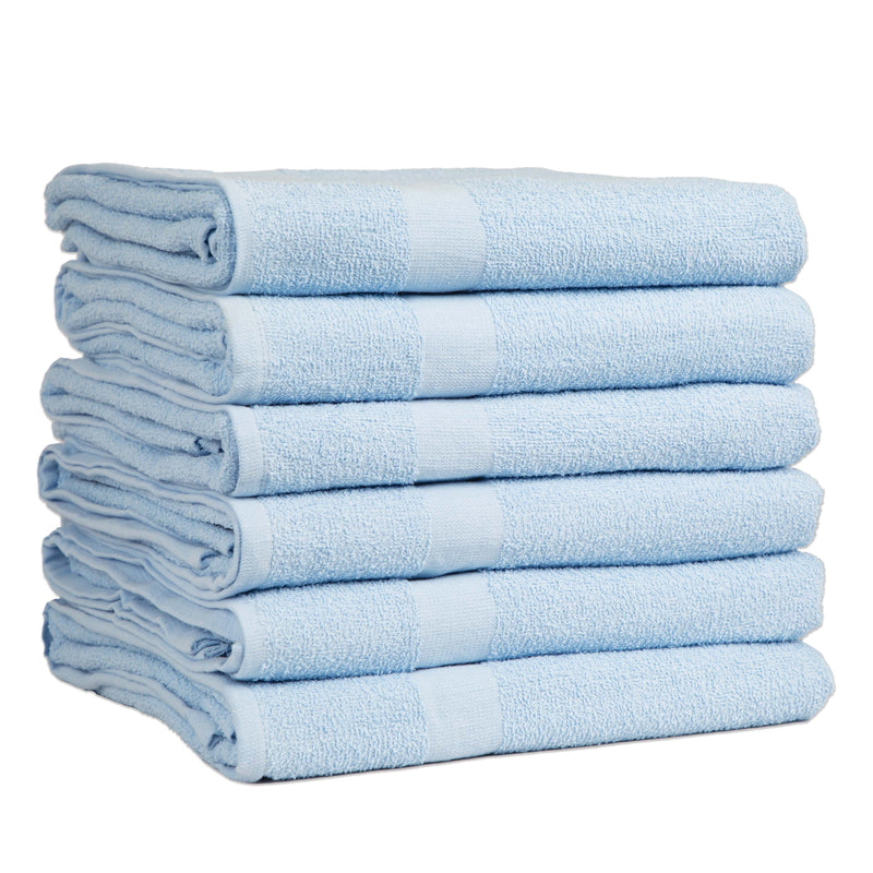 Arkwright Home Monarch Hospitality Pool Towel 36x68 Blue (6/Pack) (P-BEACH-BLU-6PK) 6/PK