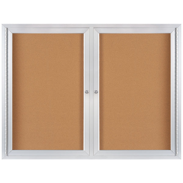 4 x 3' Enclosed Cork Board with Aluminum Frame (BECA4836) Each
