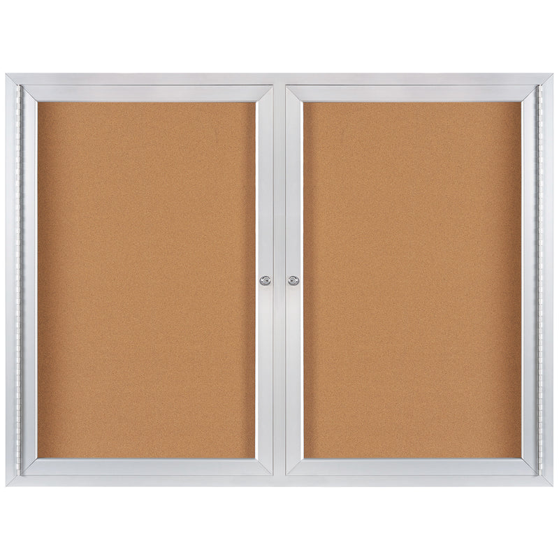 4 x 3' Enclosed Cork Board with Aluminum Frame (BECA4836) Each