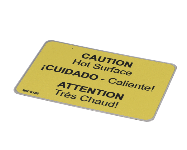 Belshaw Mk-0186 Caution Hot Surface Label (BELMK-0186) Each