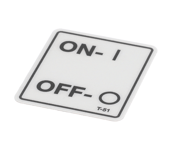 Belshaw T-0051 Label On Off Ce O (BELT-0051) Each
