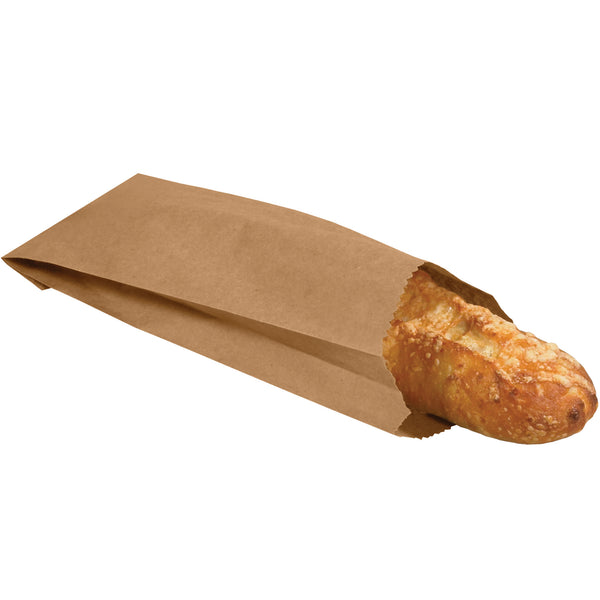 3 3/4 x 2 1/4 x 11 1/2" Kraft Grocery Bags (BGG101K) Case Of 2000