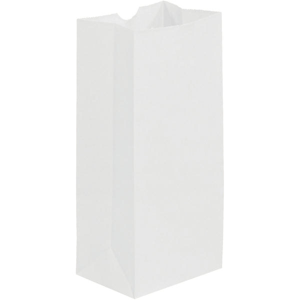 5 x 3 1/4 x 9 3/4" White Grocery Bags (BGG103W) Case Of 500