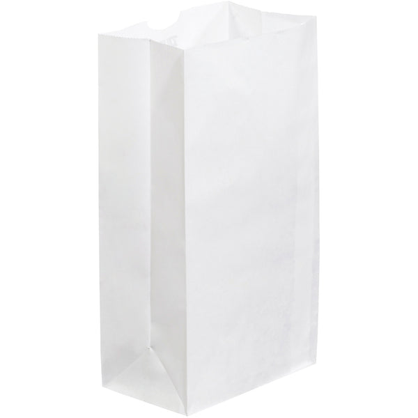 6 x 3 5/8 x 11" White Grocery Bags (BGG104W) Case Of 500