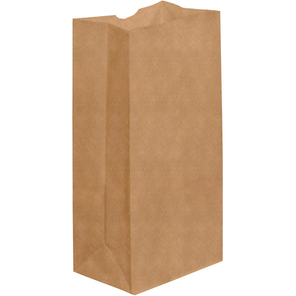 7 1/8 x 4 1/2 x 13 3/4" Kraft Grocery Bags (BGG107K) Case Of 500