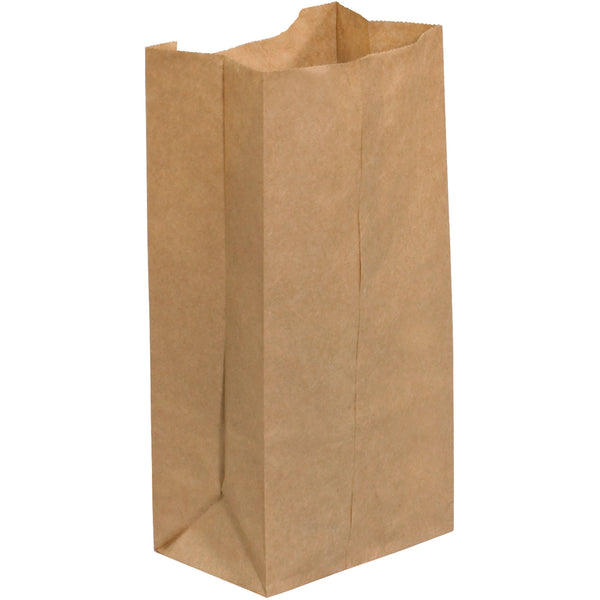 4 5/16 x 2 7/16 x 7 7/8" Kraft Grocery Bags (BGG114K) Case Of 500