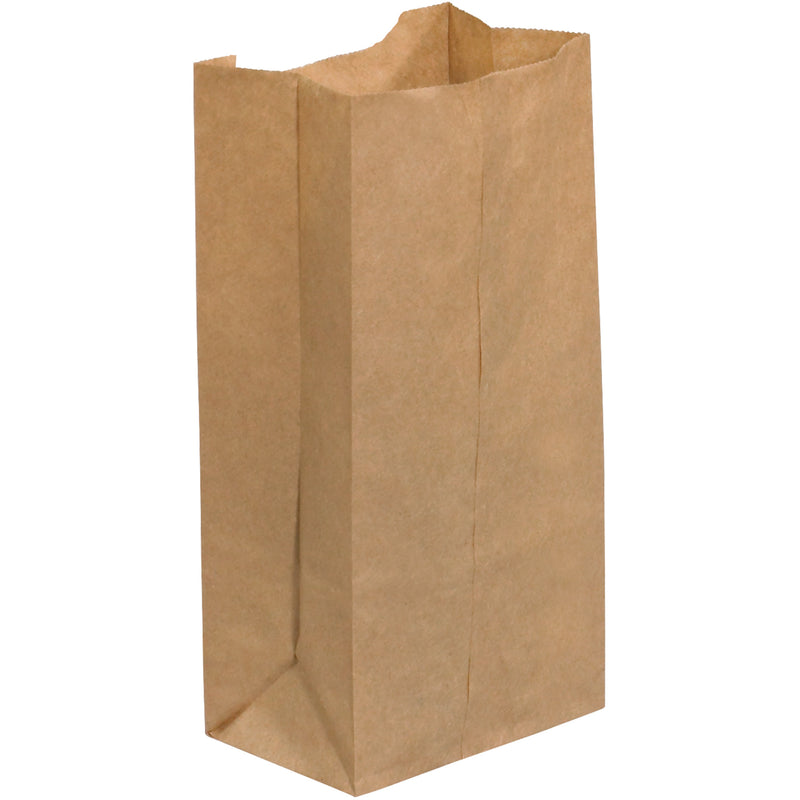 4 5/16 x 2 7/16 x 7 7/8" Kraft Grocery Bags (BGG114K) Case Of 500