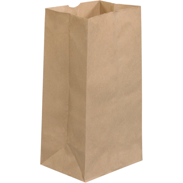 8 1/4 x 6 1/8 x 15 7/8" Kraft Grocery Bags (BGG119K) Case Of 500