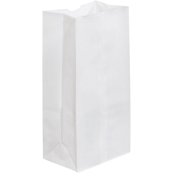 7 1/16 x 4 1/2 x 13 3/4" White Grocery Bags (BGG122W) Case Of 500