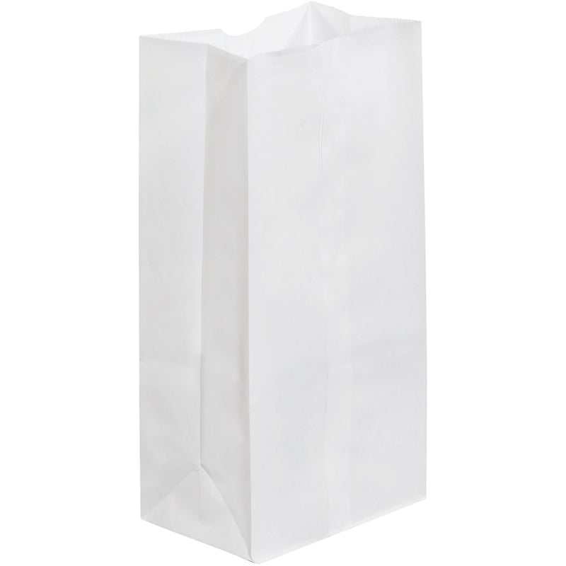 7 1/16 x 4 1/2 x 13 3/4" White Grocery Bags (BGG122W) Case Of 500