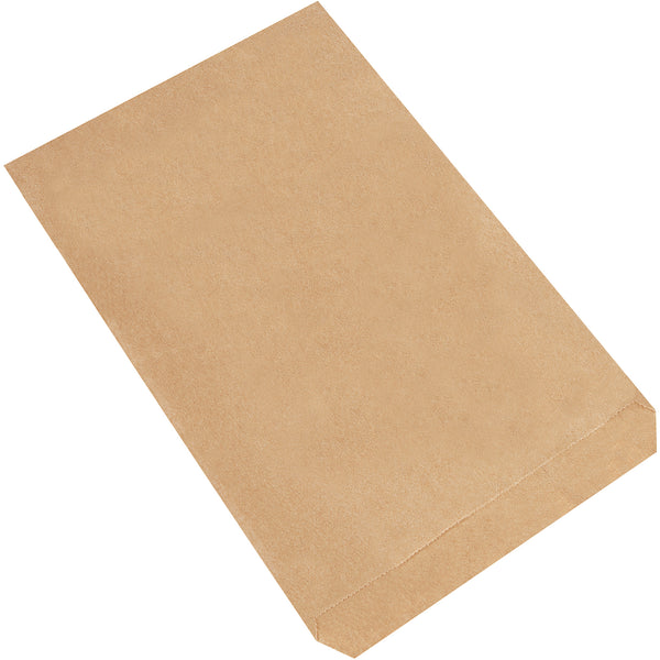 7 1/2 x 10 1/2" Kraft Flat Merchandise Bags (BGM102K) Case Of 2000