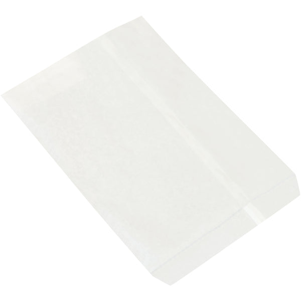 8 1/2 x 11" White Flat Merchandise Bags (BGM103W) Case Of 2000