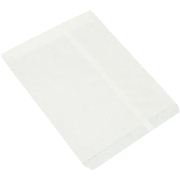 12 x 15" White Flat Merchandise Bags (BGM105W) Case Of 1000