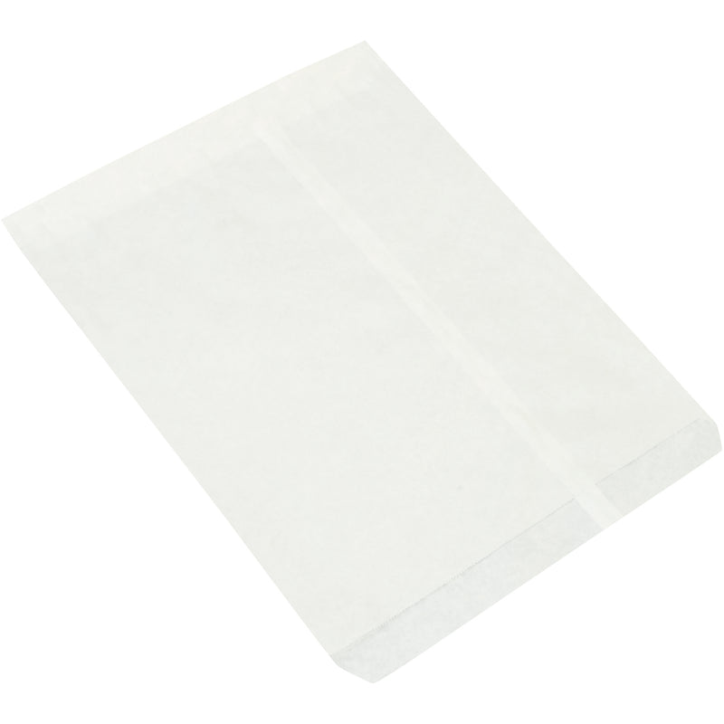 12 x 15" White Flat Merchandise Bags (BGM105W) Case Of 1000