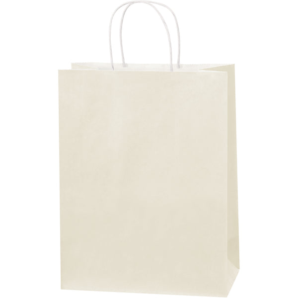 10 x 5 x 13" French Vanilla Tinted Shopping Bags (BGS104FV) Case Of 250