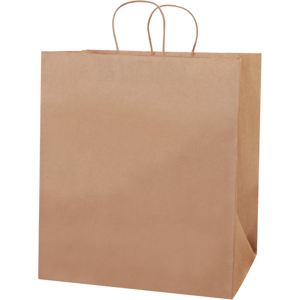 14 1/2 x 9 x 16 1/4" Kraft Paper Shopping Bags (BGS107K) Case Of 200